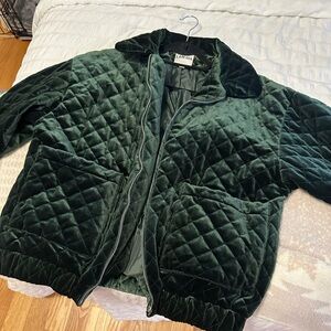 I Am Gia velvet quilted teddy jacket